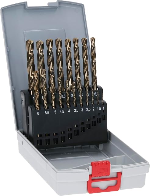 Bosch Professional HSS-Cobalt ProBox, 19 Teile, Produktfoto