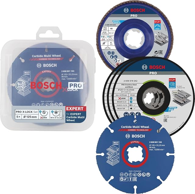 Bosch Accessories X-LOCK 5-teiliger Satz, Ø 125 mm, Produktfoto