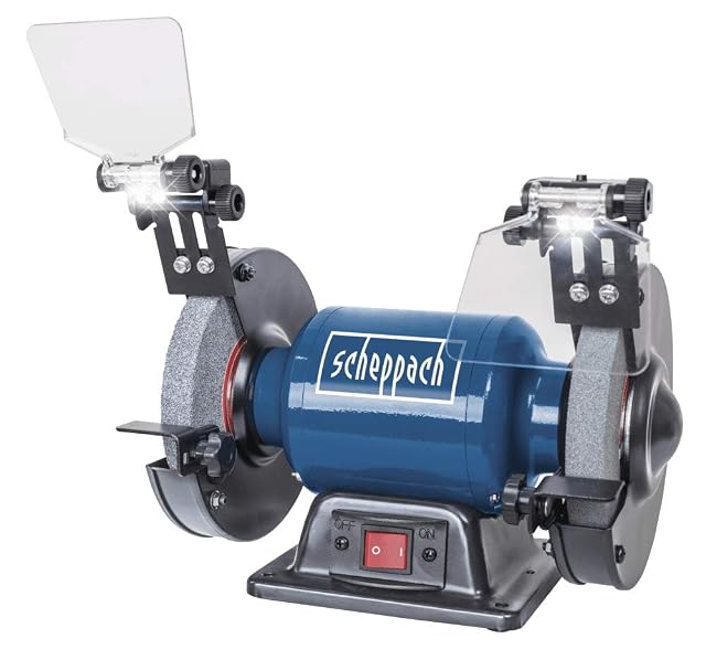 Scheppach Schleifbock SM150L mit LED-Leuchten, Produktfoto