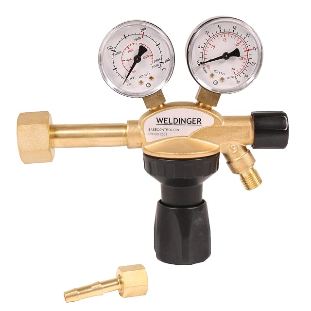 WELDINGER PRO Messing-Druckminderer, Produktfoto
