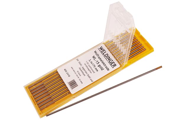 WELDINGER WL-15 gold Ø 2,4 × 175 mm, 10 Stück, Produktfoto